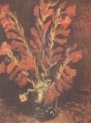 Vincent Van Gogh Vase wiht Red Gladioli (nn04) oil painting reproduction